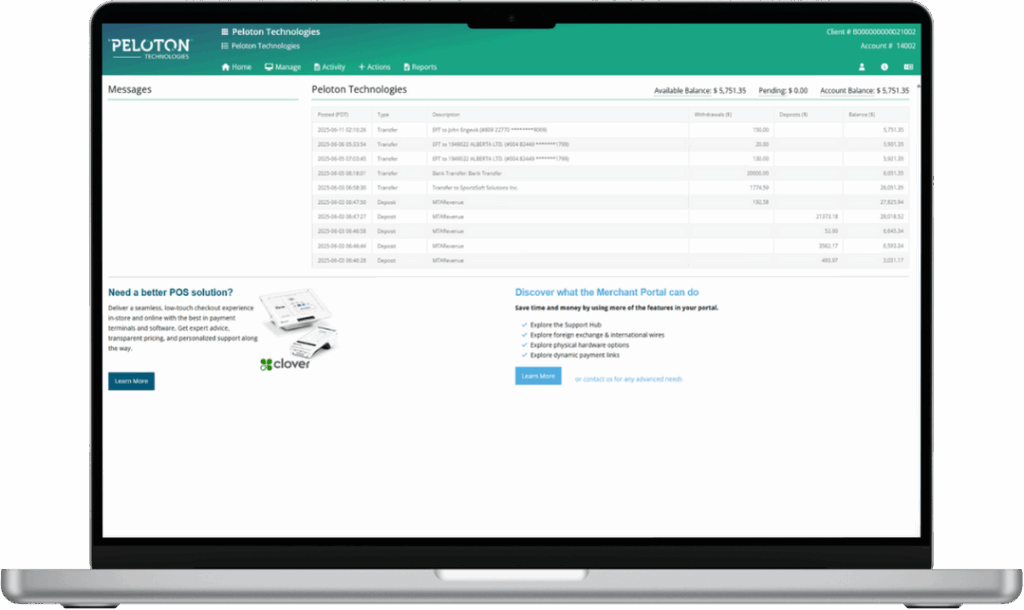 Payments Platform Dashboard